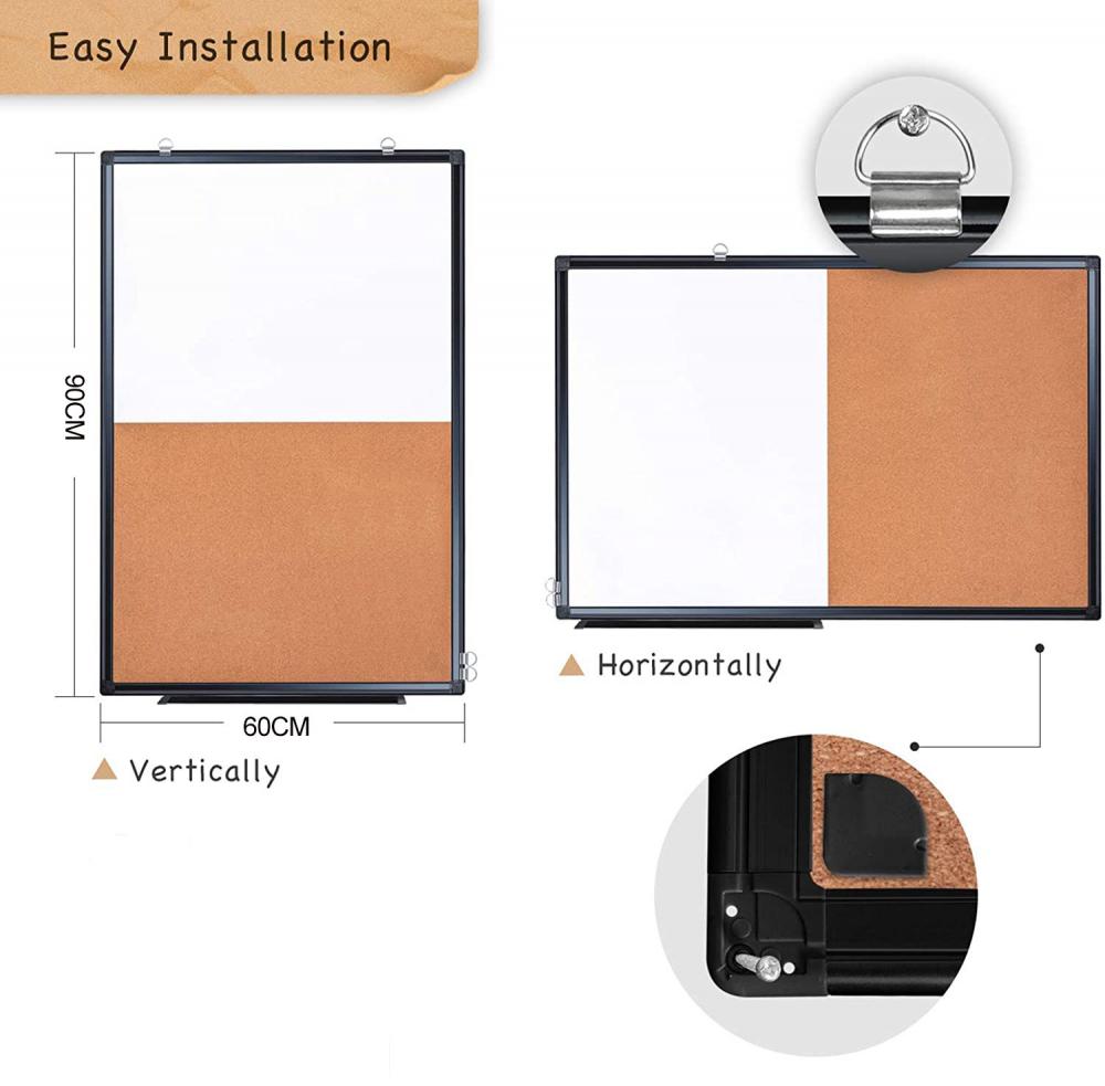 WhiteBoard & Cork Board with Frame