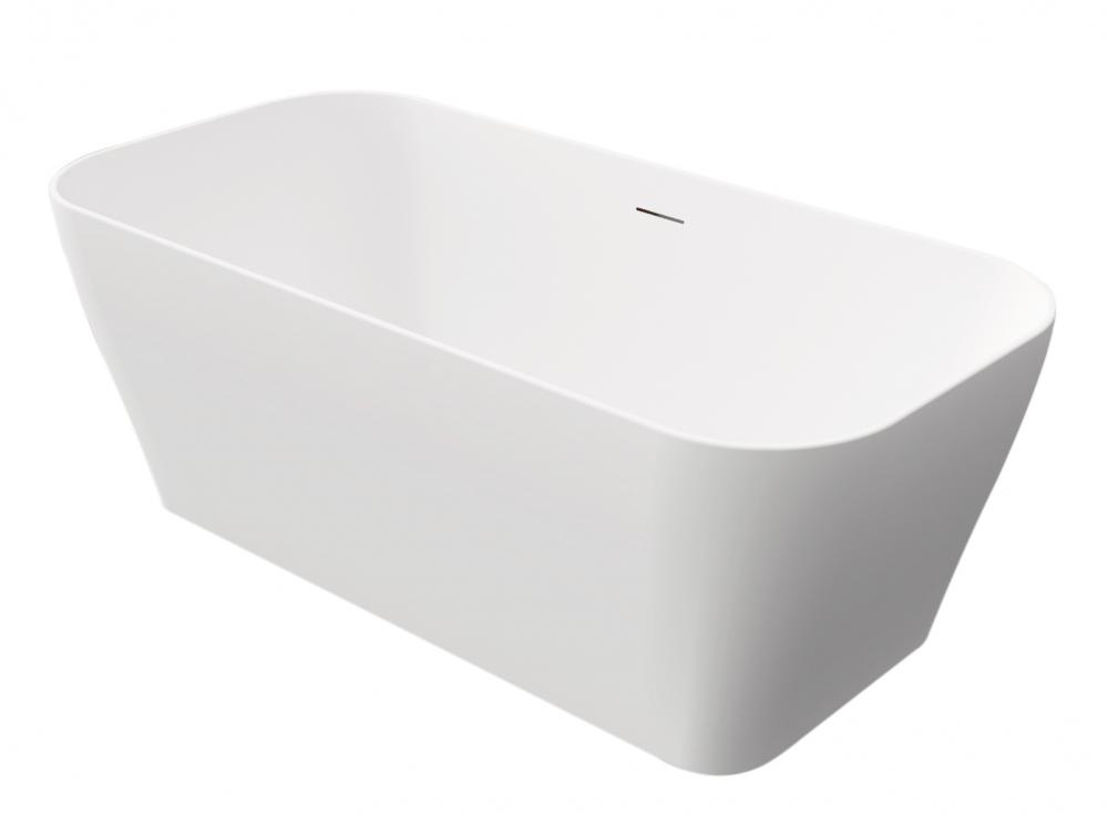 Square White Thinner Acrylic Freestanding Tub