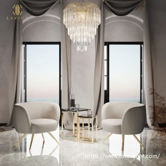 Project modern design glass chandelier pendant light for living room