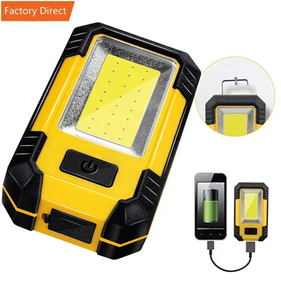 Portable Rechargeable Magnetic COB Work Light - 1200 Lumen Waterproof Mechanic Tool Y36