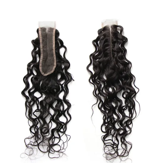 Middle Part 2*6 Lace Closure Brazilian Water Wave Remy Human Hair Closure Unprocessed Virgin Hair Human Hair 2*6 Closure