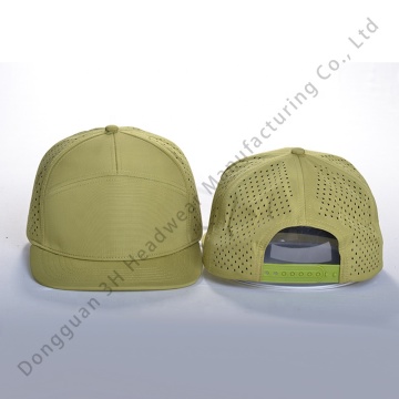 Custom Logo Richardson 168 Hats: High Quality Outdoor Laser Cut Hole 7 Panel Flat Bill Snapback Caps
