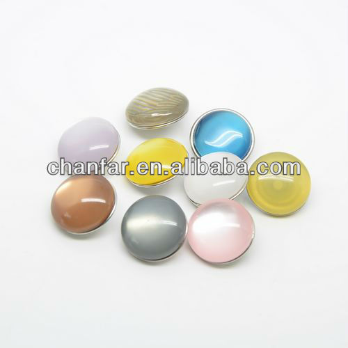 metal press button Popular round snap charm