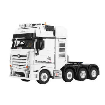 YC-QC007 High-Tech Series: Interactive Truck Trailer Tractor Remote Control Car Model - Ideal DIY Education Toy for Kids