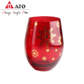 ATO Christmas Custom Stemless Red Wine Glasses Cup