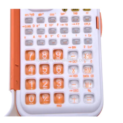 scientific calculator with clock and flip cover