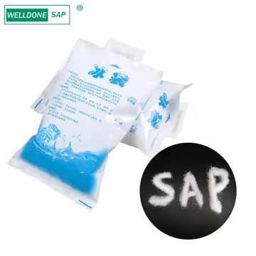 Super Absorbent Polymer Crystals for Ice Bag - WELLDONE Sodium Polyacrylate Raw Material for Gel Ice Pack