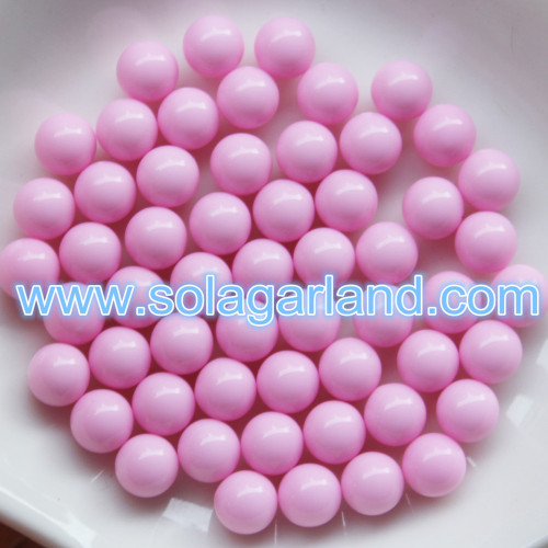 Acryl Round Gumball Perlen ohne Loch Kunststoff No Hole Beads