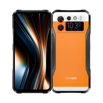 DOOGEE V20S Rugged 5G Phone with Dimensity 6020, AMOLED Display, 12GB RAM, 256GB Storage, Leather Texture, and Kickstand