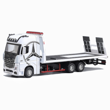 Detachable 1:24 Scale Mercedes-Benz Truck Trailer Alloy Vehicle Toy with Movable Wheels