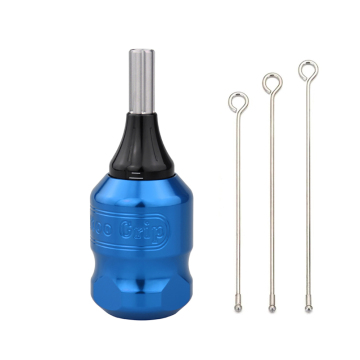 Factory Direct 32mm Aluminium Alloy Adjustable Tattoo Handle with 3mm Carved Grip