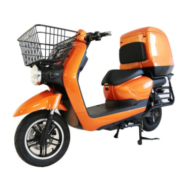 Entrega grande tronco elétrico scooter com cesta