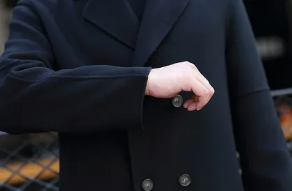 Men's Cashmere Pea Coat