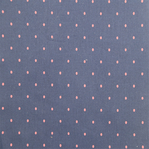 Cotton Poplin Fabric Printed With Small Dots