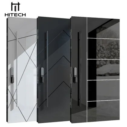 Luxury Wooden Front Entrance Door for Hi-Tech Villa Home