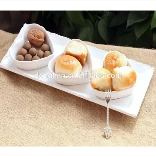 red heart shaped ceramic dessert plate for hot sale