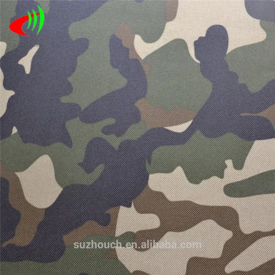 2016 100% polyester military camouflage fabric with pvc coating