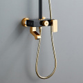 Bathroom Rain Gold Shower Set with Hand Shower