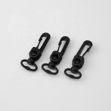 Hot Selling POM Plastic Snap Hooks: White Plastic Trigger & Black Plastic Swivel Snap Hooks
