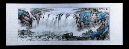 Hand Embroidered Landscape Painting