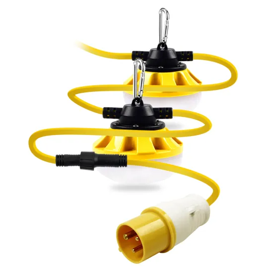 Energy Efficient 50W 6000 Lumen 110V Outdoor Construction String Lights