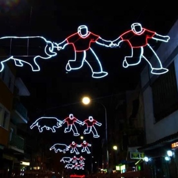 Outdoor Christmas Hanging LED Lighting for Street Decorations