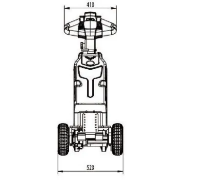 Electric Tow Tractor Smart Luggage Cart 1000kg