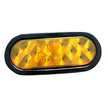 SAE Tahan Air 6 &quot;Oval DOT LED Trailer Turn Lampu