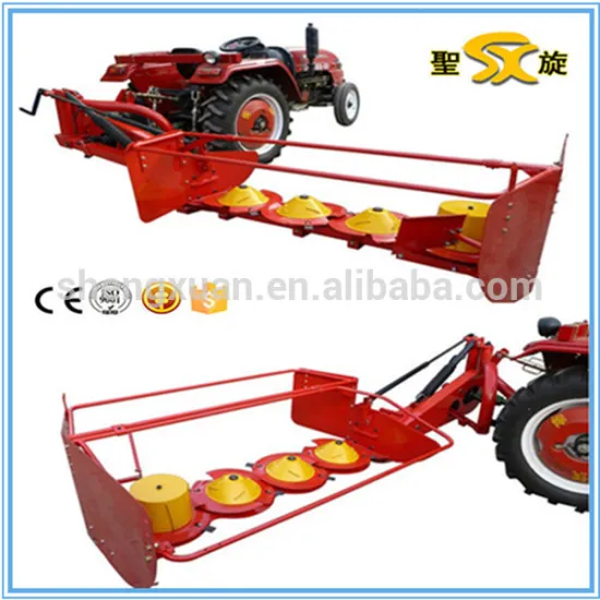 High effciency 4 Discs china rotary mower, lawn mower for sale