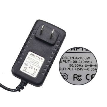 24V 0.65A Switching Wall Charger