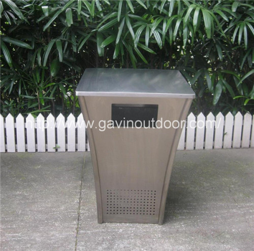 Outdoor trash can stainless steel waste bin