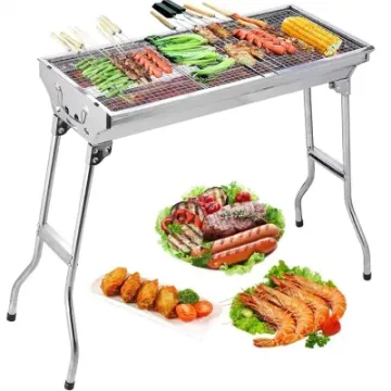 Outdoor Cooking Backyard Camping Picnics Beach Barbecue Folding Portable Charcoal Grill