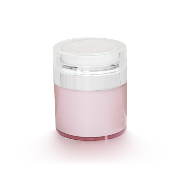 Luxury Round Acrylic Airless Cosmetic Jars - Pink, 15g/30g/50g