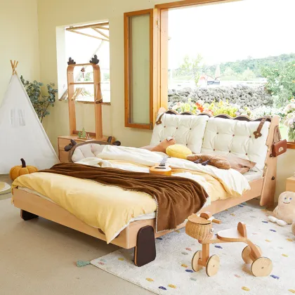 Modern Children's Solid Wood Cookie Cartoon Princess Kids Bed