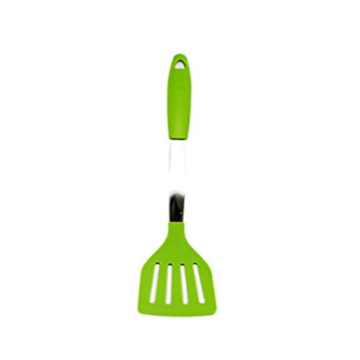 Black Silicone Spatula Turner With Stainless Stainless