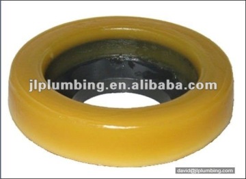 Wax ring with flange for toilet
