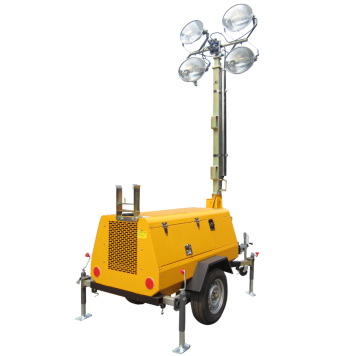 Industrieller tragbarer Lichtmast mit LED-Lampen