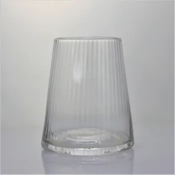 Premium Crystal Round Ribbed Personalized Whiskey Shot Glass
