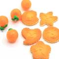 100Pcs/Lot 19*23MM Sweet Fruit Orange Charms Resin Orange Pendants Ornaments For Keychain Earring Necklace Jewelry Making DIY