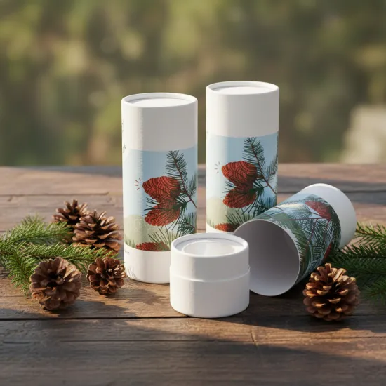 Elegant Paper Packaging Tube with Customized EVA Interior