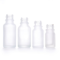 Frosted Glass Dropper Bottles Eye Dropper Bamboo Lids