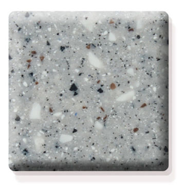 Grey Safety Decorative Polyester Solid Surface Kitchen Wall Sheet Tiles 18mm