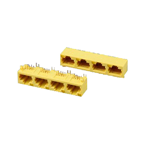 Nhựa đầy đủ RJ45 Jack bên vào