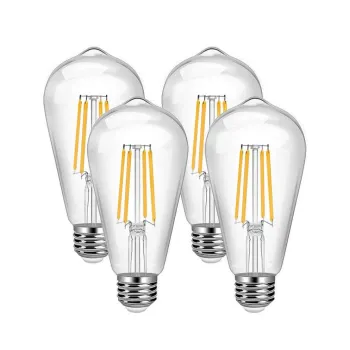 ETL PES SAA LED Filament Bulbs 4w-12w 12v-36v ST64