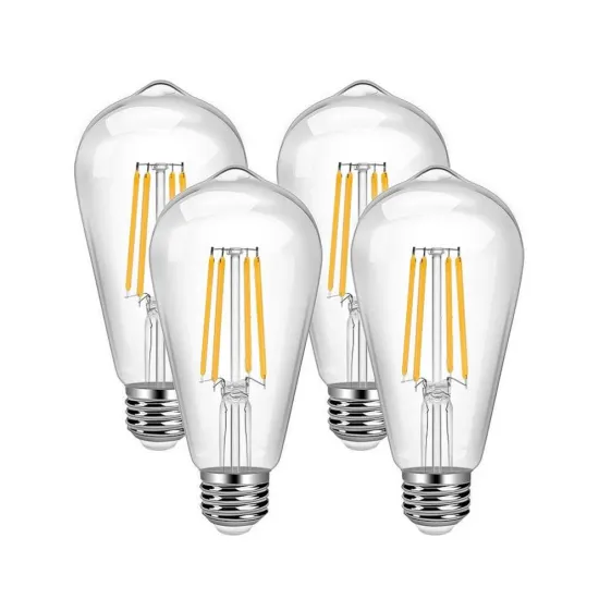 ETL PES SAA LED Filament Bulbs 4w-12w 12v-36v ST64