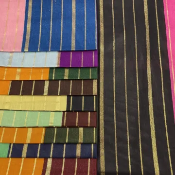 Plain Weave Printed Gold Embossed Rayon Textile