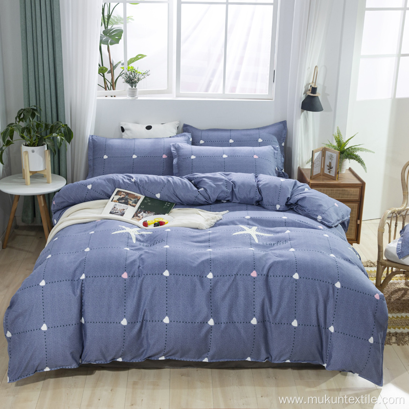 Queen bed sheet cotton bedding set