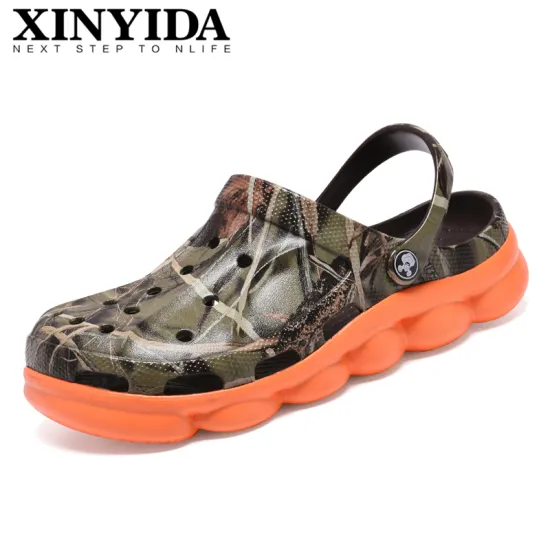 Men's Summer Sandals Cool Beach Shoes Slip On Breathable Croc Clogs Hole Shoes Lightweight Slippers Crocks Water Mules Men Women
