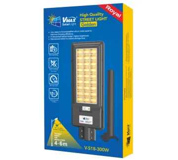 LED solar street light with remote control