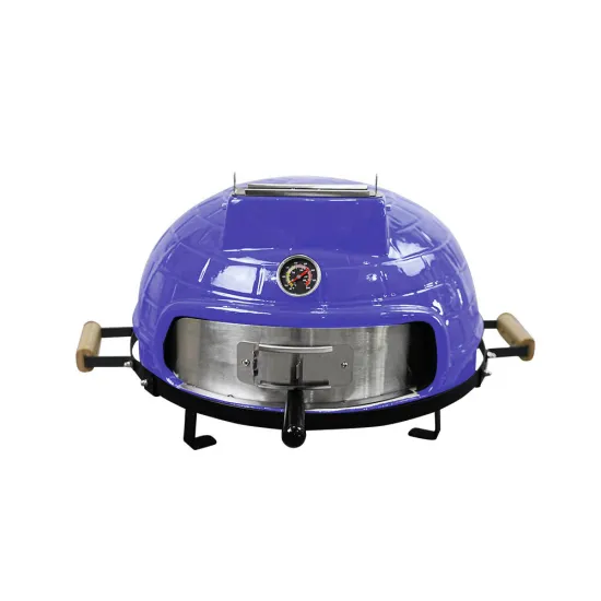 AUPLEX Commercial Charcoal BBQ Ceramic 21 Inch Wood Fired Pizza Oven